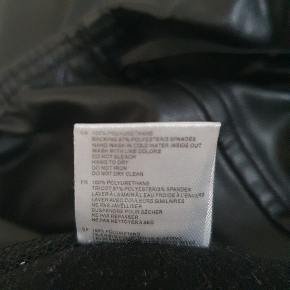 Priv Astrid Vegan Leather High Rise Black Legging Size S - Picture 8 of 10